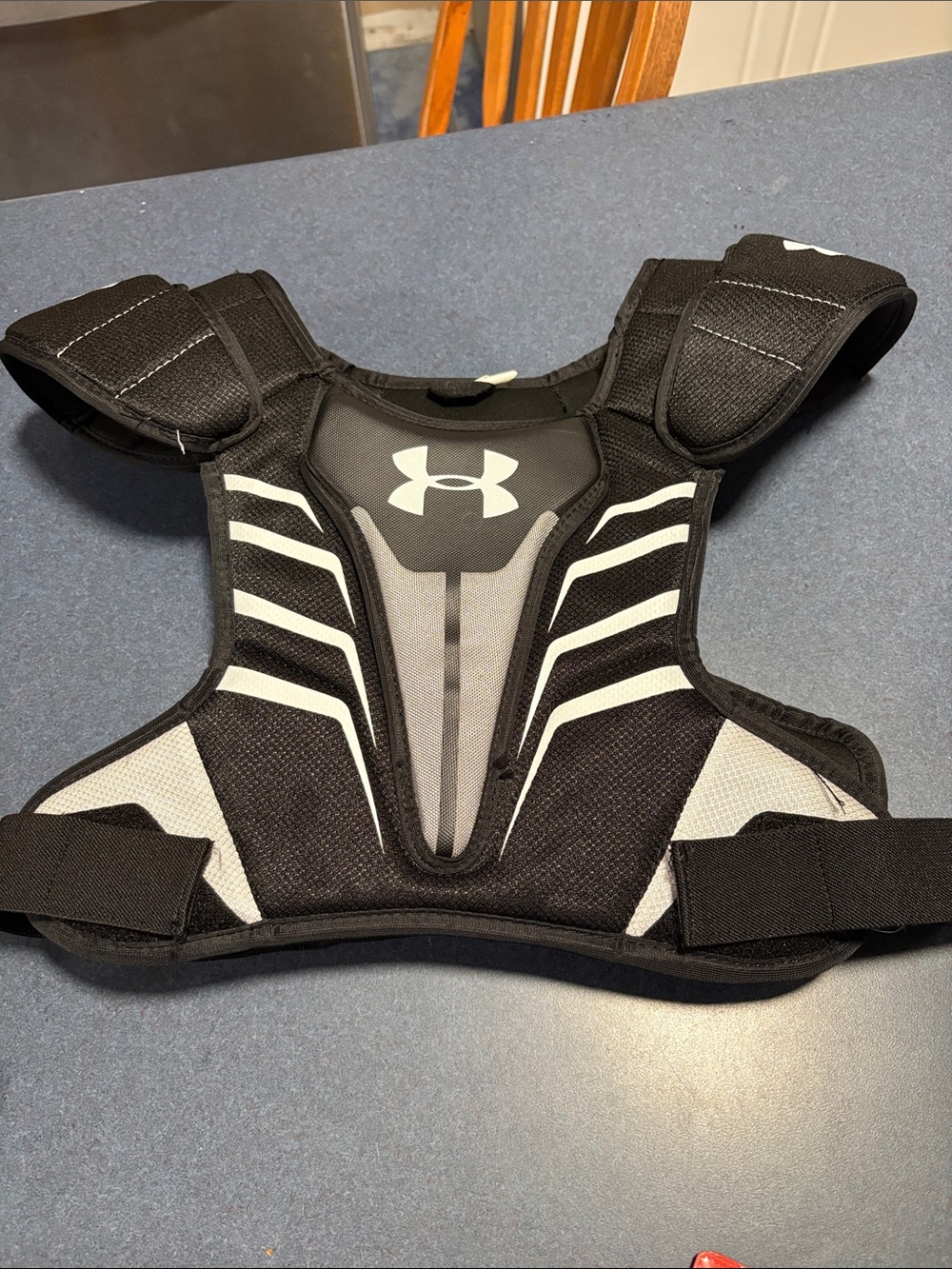 Under Armour Black and Gray Youth Chest Protector Vest